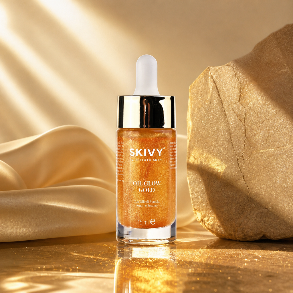 Oil Glow Gold | Olio Illuminante Viso Corpo e Capelli - ISTITUTO SKYN