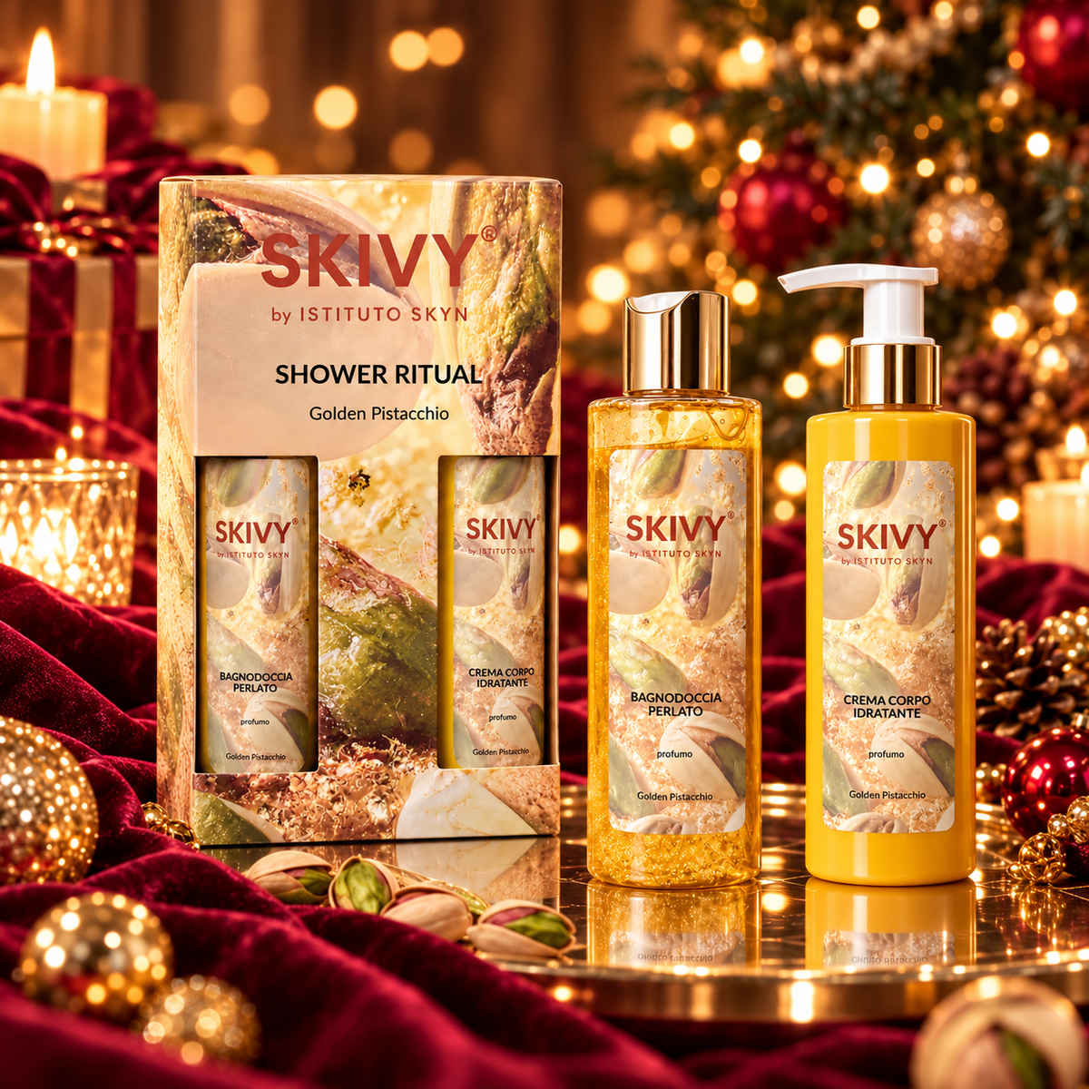 Shower Ritual Golden Pistacchio – Cofanetto Regalo Corpo
