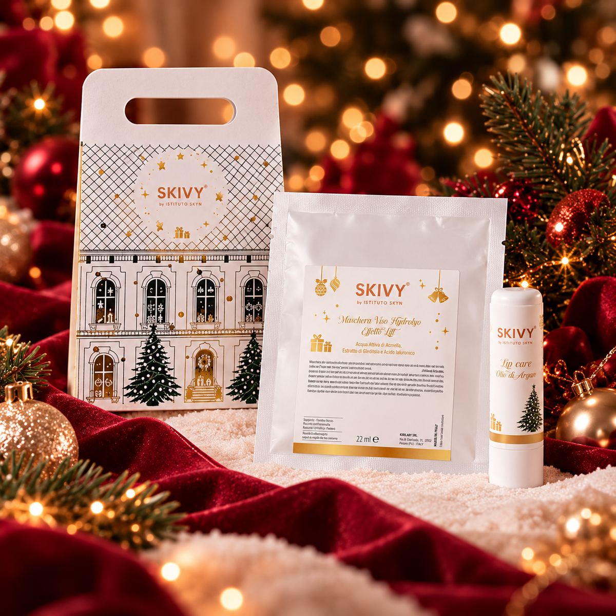 Christmas Glow Kit – Kit Regalo Maschera Viso Lift e Lip Care
