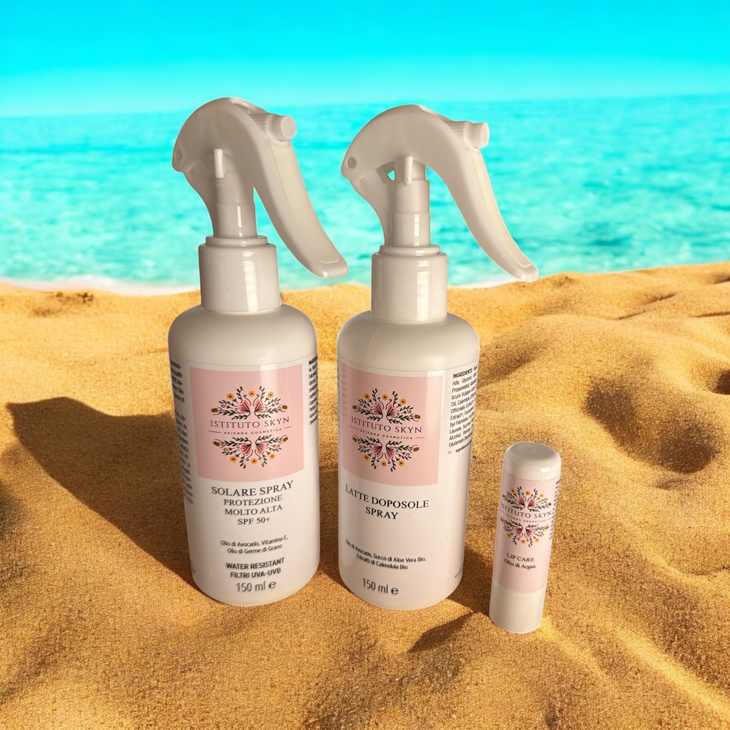 KIT PROTEZIONE SOLARE SPF 50+ + DOPOSOLE + LIP CARE IN OMAGGIO - ISTITUTO SKYN