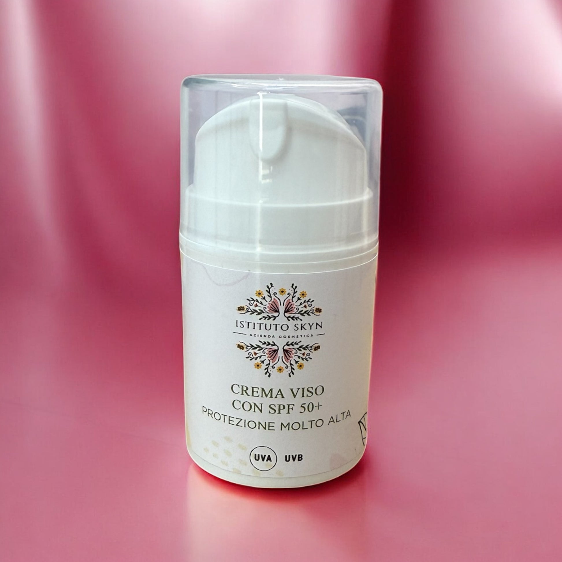 Crema Viso SPF 50+  Protezione Alta UVA/UVB e Idratazione Quotidiana