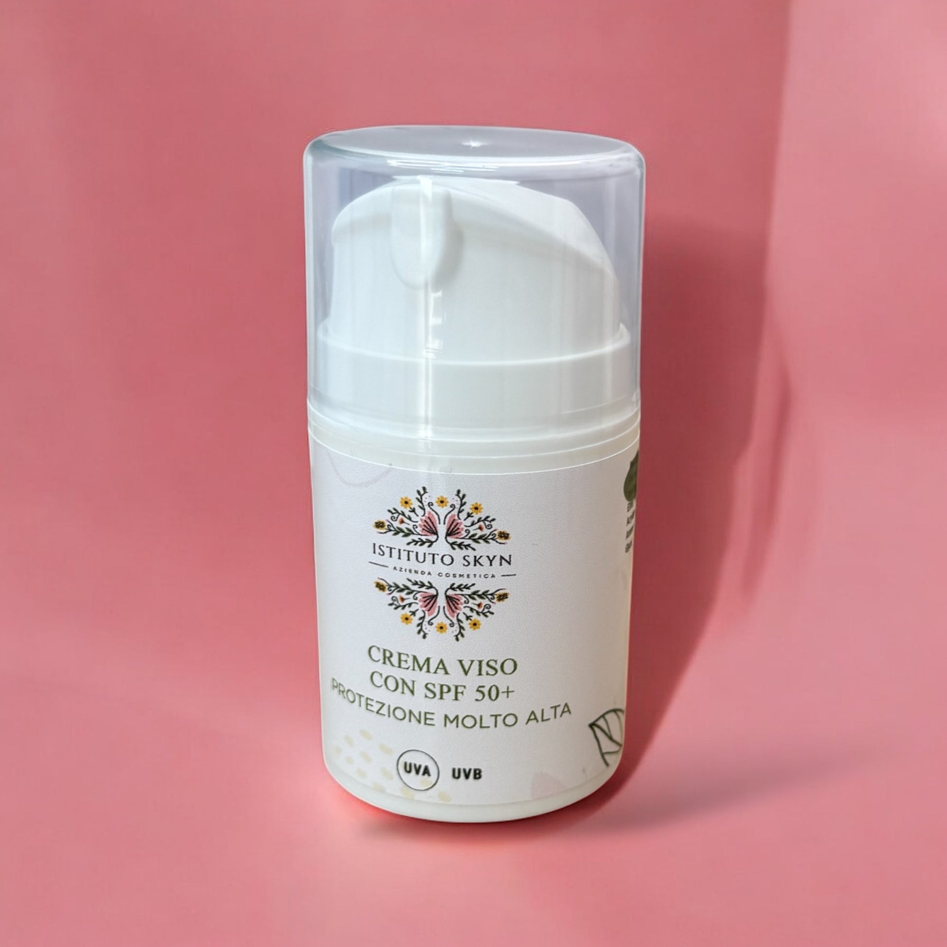 Crema Viso SPF 50+  Protezione Alta UVA/UVB e Idratazione Quotidiana