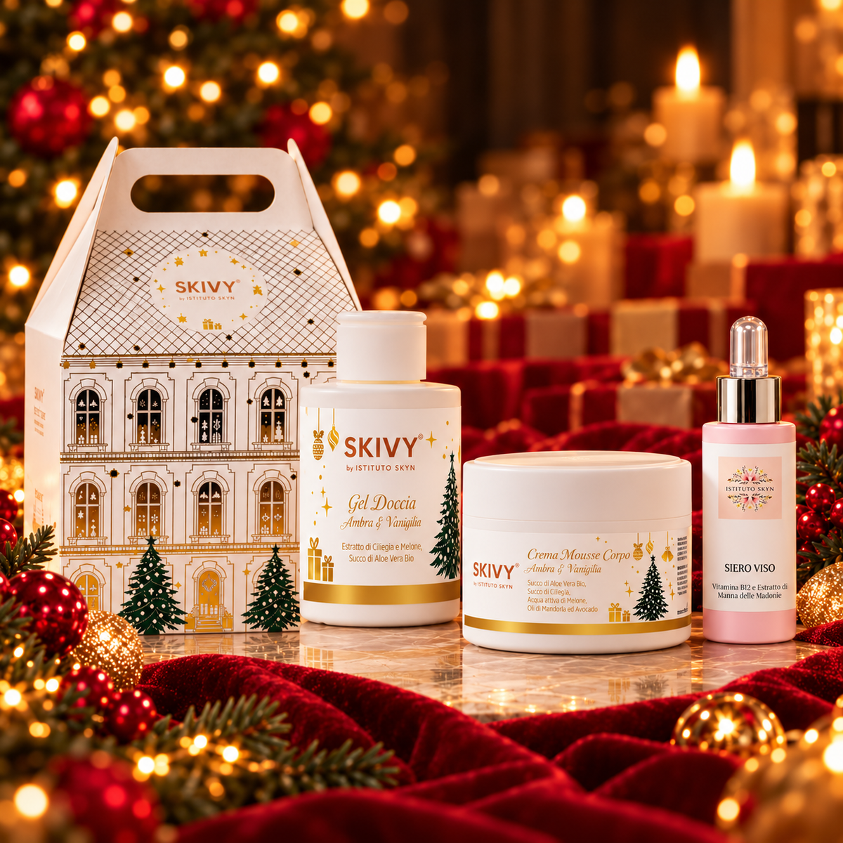 Christmas Lux Care Kit – Kit Regalo Ambra & Vaniglia + B12