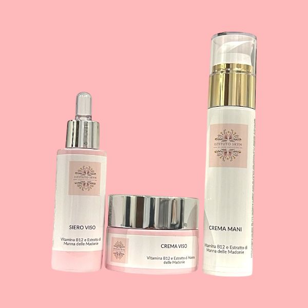 KIT B12 ed Estratto di Manna delle Madonie - Siero Viso, Crema Viso, Crema Mani